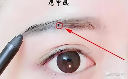 眉毛中間有痣