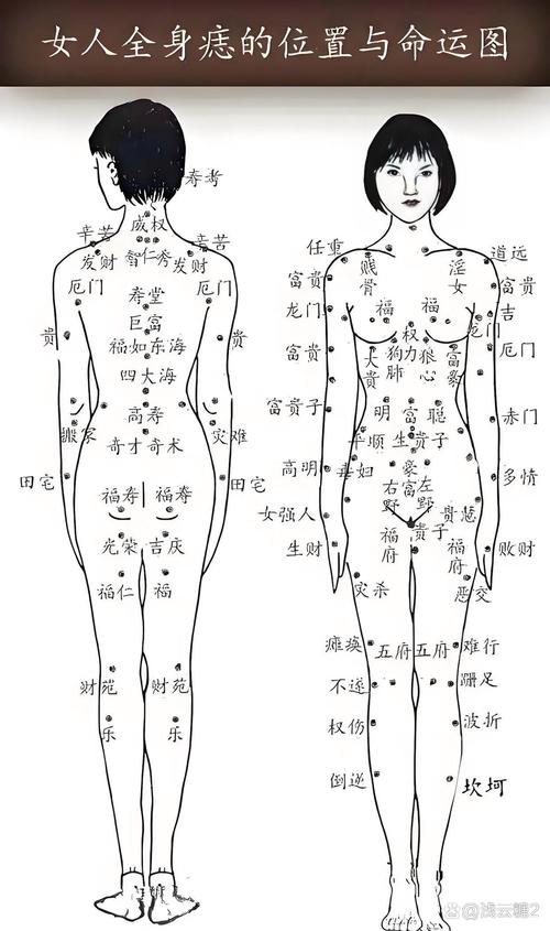 揭露男女身體情欲痣（女篇）