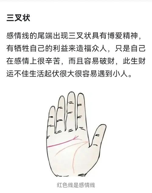 愛情運順利的手相
