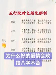 夫妻八字不合 注定不合的八字