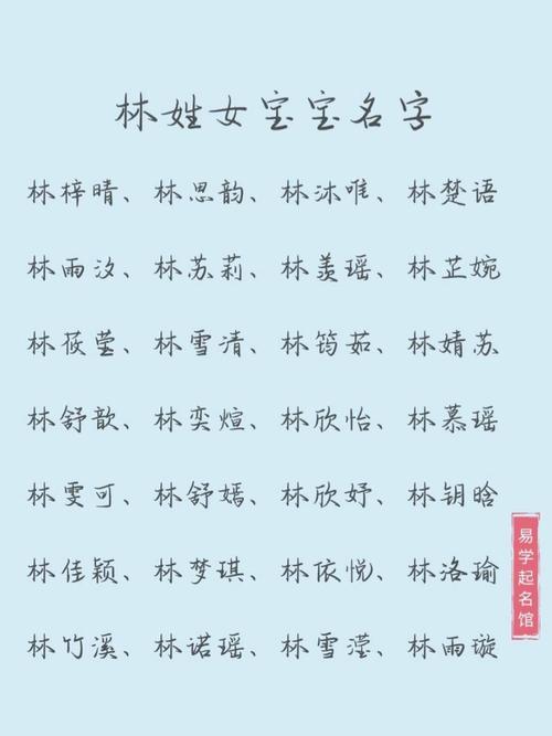 2015羊年姓林女孩好聽名字