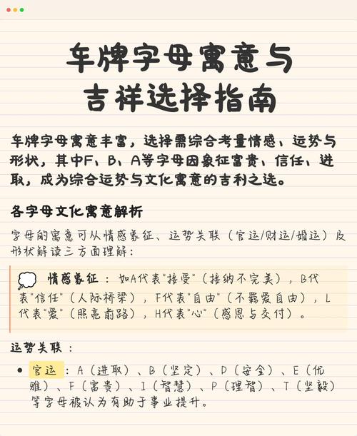 如何選吉利車牌號(hào)碼 字母有含義的車牌帶來(lái)吉利