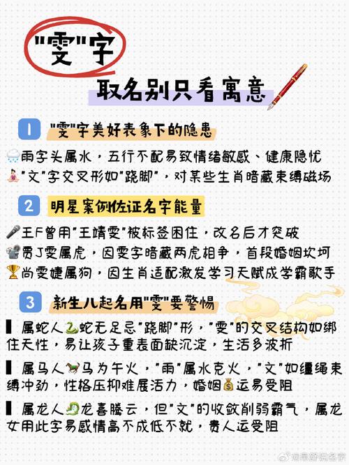 帶雯字的女孩名字大全