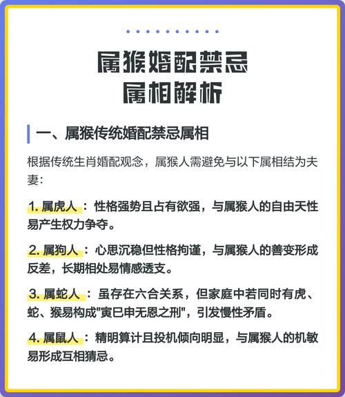 屬猴的人婚忌什么屬相