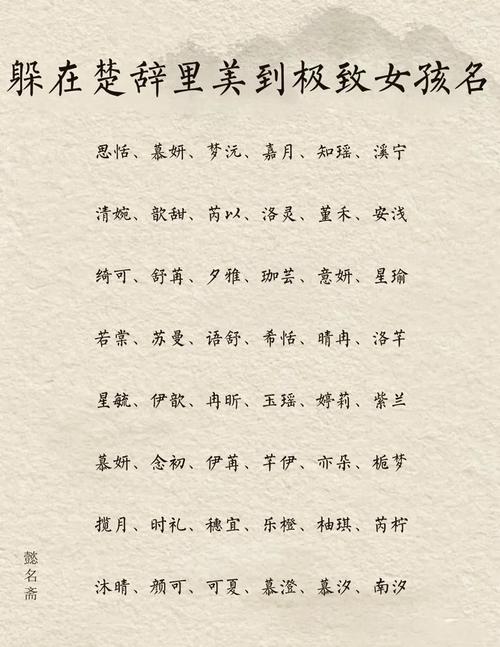帶冉字的女孩名字大全