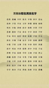雙胞胎寶寶改名字的禁忌與推薦
