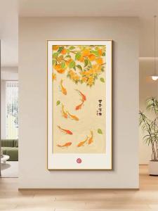 客廳掛畫風(fēng)水九魚圖解析，有什么寓意