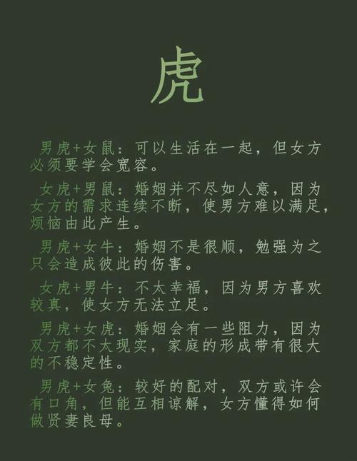 是十分相配的一對 生肖虎與生肖虎配婚合適嗎