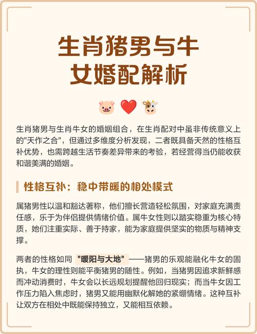 屬牛的男人性格 生肖女豬和生肖男牛配嗎
