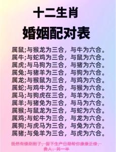 揭秘屬相配對(duì)姻緣查詢表是怎樣的？