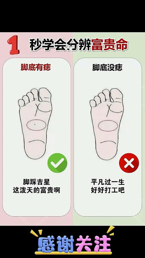 男女腳趾長痣代表什么意思，是吉是兇？