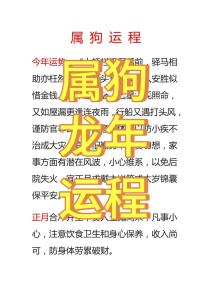 2024屬狗血光之災該如何化解
