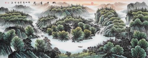客廳山水畫掛法注意事項