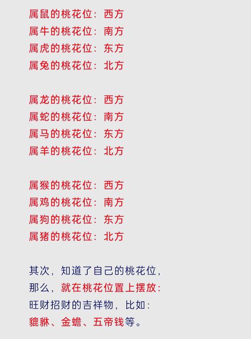 風水桃花運的位置在哪 找到本命桃花位