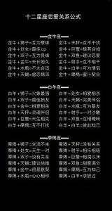 12星座磨合愛的技巧