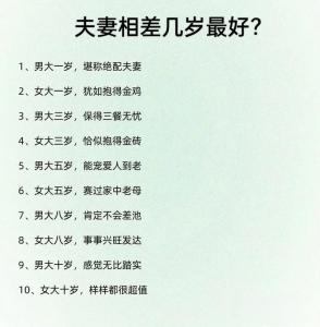 夫妻反目終離婚，男女婚配相差幾歲最好？