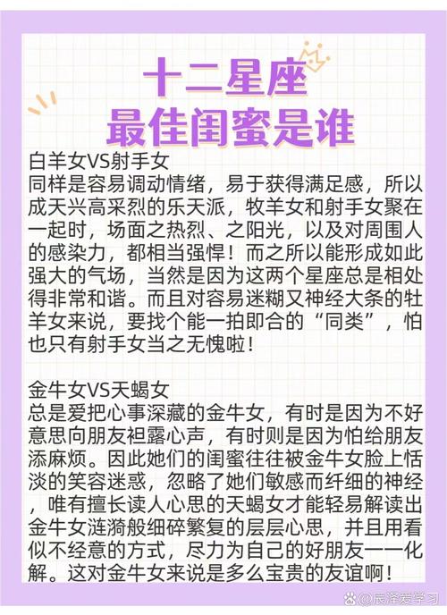 這些星座女有閨蜜可以不要男人