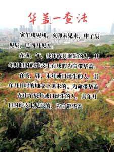 命帶華蓋的出生日期 有什么特點嗎