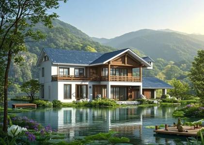 建筑環境風水講究  靠山傍水為佳