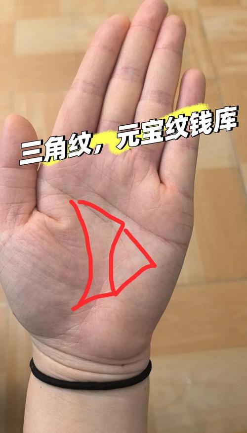手相財運線三角紋
