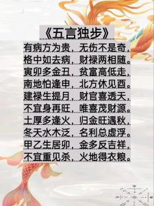 五言獨步