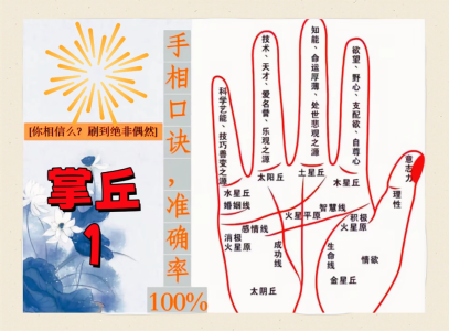如何從八大掌丘看你適合的職業?