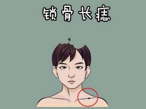 右鎖骨有痣的男人有貴人運！