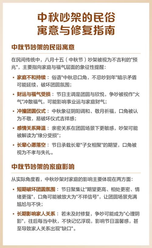 中秋節不能吵架嗎 破壞氣氛家庭不和睦