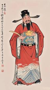 財神畫像掉下來還貼么 不要了咋處理