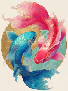 增加貴人運的氣運方法  懸掛雙魚太極圖人和之象
