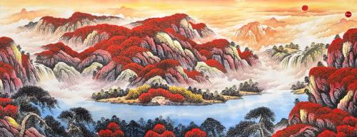 家里客廳掛什么畫招財風水好 鴻運聚寶盆招財進寶