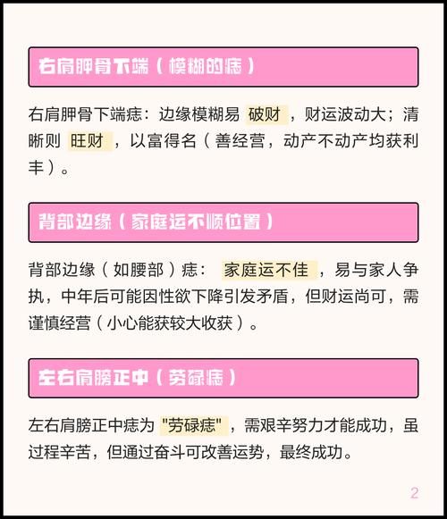 肩胛骨長痣寓意不動產不少，可一生無憂？