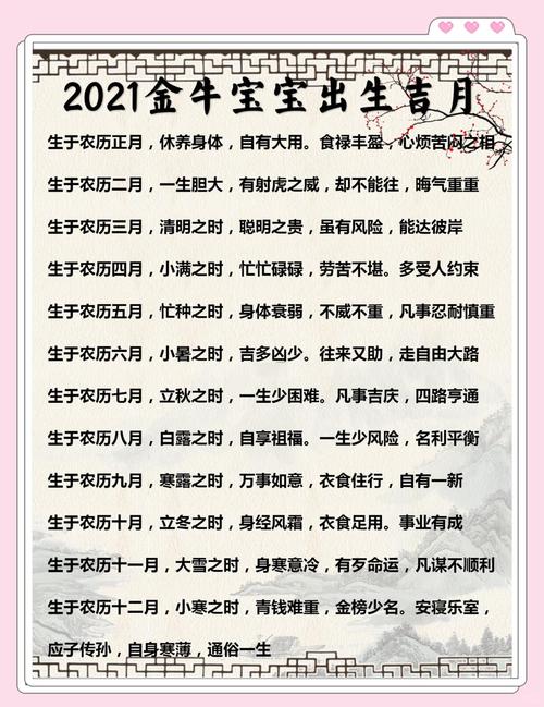 屬牛寶寶最好不要哪月生 哪個月出生不好