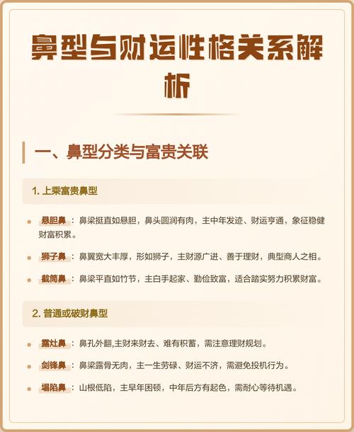 如何從鼻子看人的性格脾氣及財運