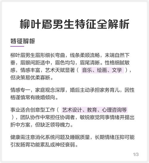 柳葉眉的男人可以事業(yè)有成嗎
