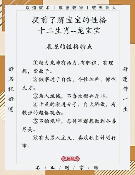 生肖龍有什么性格特點