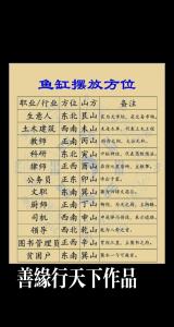 魚缸擺放有講究