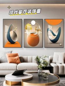 現代簡約客廳壁畫圖片大全