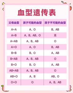 AB型血男生和O型血女生配對