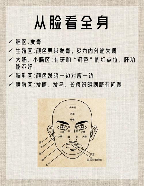 面相圖解：額頭與身體健康有什么關系