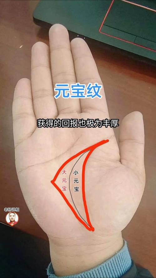 45歲發(fā)財?shù)氖窒?大元寶紋財產(chǎn)多
