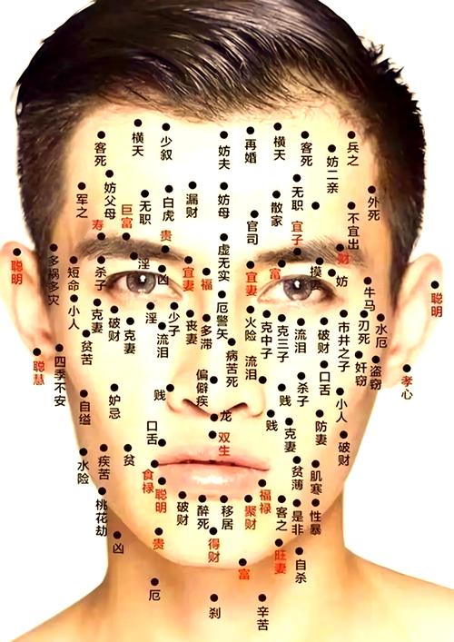 男人面部痣相最新圖解 臉頰有肉豐滿積蓄財富