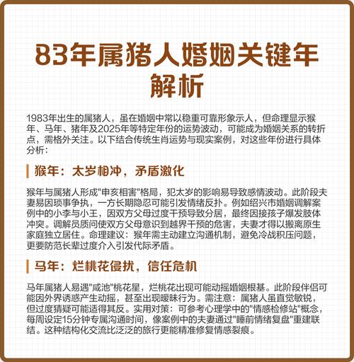 1983年屬豬女命中注定婚姻 1983年女感情運勢