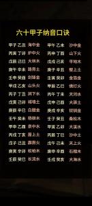 甲子納音口訣