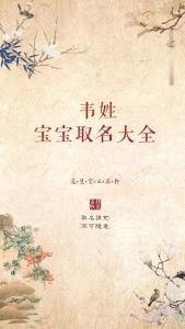 屬龍男孩取名字大全 姓韋涵養有詩意的屬龍男孩名字
