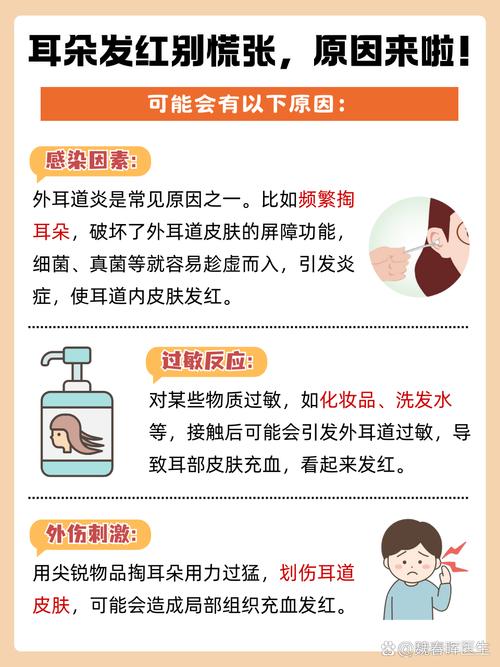 耳朵紅的原因