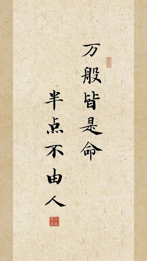 富貴皆是命半點不由人,萬般皆是命半點不由人什么意思