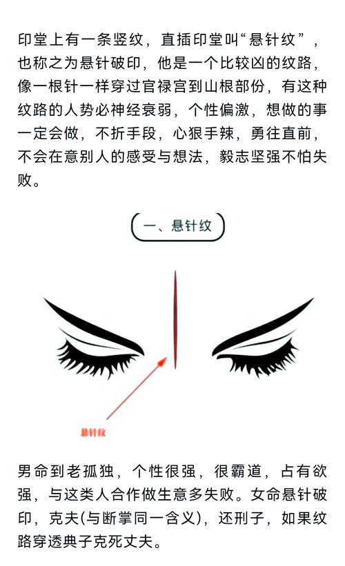 化解懸針紋 分析民間對(duì)懸針紋破解方法