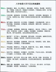 八字以什么看性格 八字如何看性格