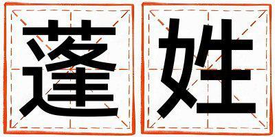蓬姓取名好聽的女寶寶名字
